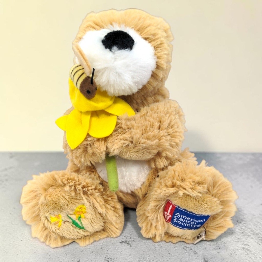 VTG Boyds Bear American Cancer Society Daffodil Bee 8" Plush Stuffed Animal HTF